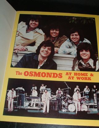 LQQK vintage 1973 THE FANTASTIC OSMONDS a pictorial activity album 2