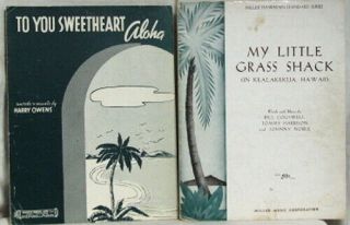 1930’s Hawaiian Sheet Music To You Sweetheart Aloha And My Little Grass Shack