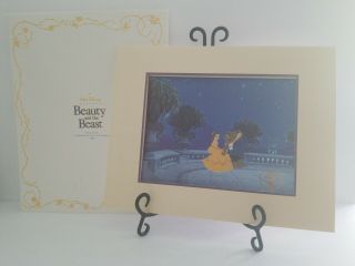 Walt Disney Beauty And The Beast 1992 Lithograph Exclusive Commemorative Framed
