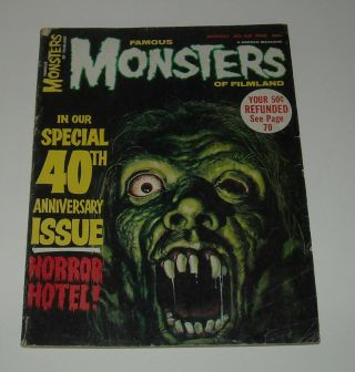 1966 Warren Famous Monsters Of Filmland 40 Horror Hotel She Creature Dinosaurs