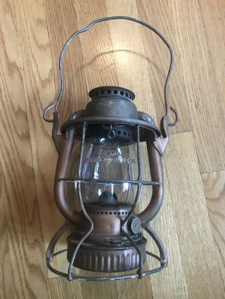 Antique Vintage Railroad Lantern,  Dietz Vesta - York