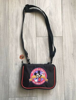 Disney Parks Mickey Mouse Pin Trading Bag
