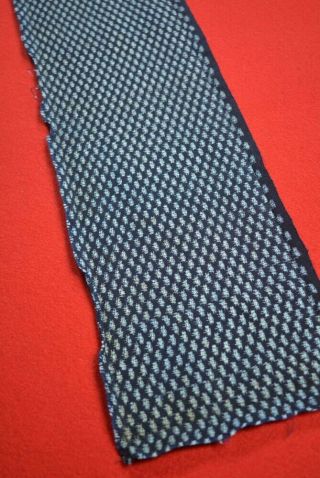 XS16/50 Vintage Japanese Fabric Cotton Antique Boro Patch Indigo Blue KASURI 48 