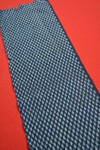 XS16/50 Vintage Japanese Fabric Cotton Antique Boro Patch Indigo Blue KASURI 48 