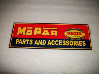 Mopar Parts Power Coated 14 Gauge Metal Sign Vintage Look