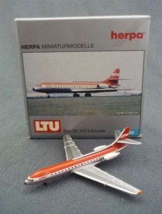 Herpa - Ltu Sud Aviation Caravelle Se - 210 1:500 Scale Die Cast Airline Model
