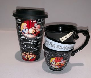 Disney Parks Alice In Wonderland Quotes Ceramic Mug And Travel Mug