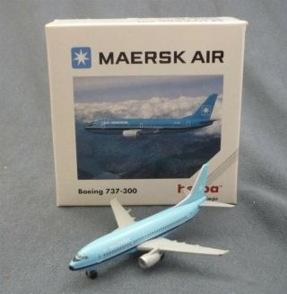 Herpa - Maersk Air Boeing 737 - 300 1:500 Scale Die Cast Airline Model
