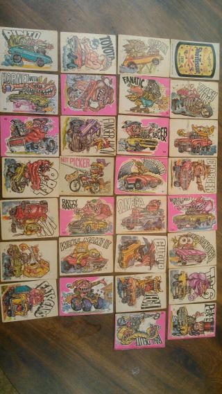 Vintage Topps Chewing Gum Stickers