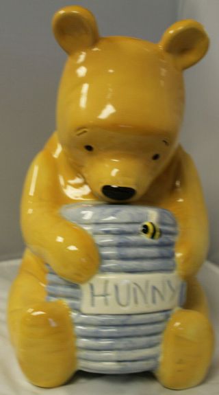 Treasurecraft Disney Winnie The Pooh Honey Ceramic Cookie Jar 12 "