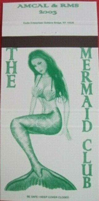 Mermaid The Mermaid Club Amcal & Rms 2003 Matchcover