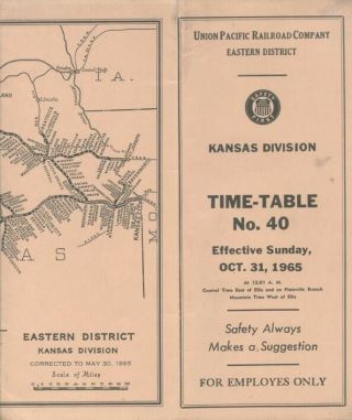 Union Pacific Rr,  Kansas Division:ett 