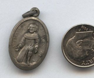 Vintage Catholic St.  Peregrine Italy Holy Mother Religious Medal