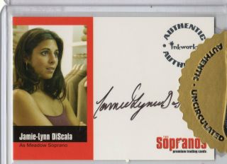 The Sopranos Autograph Card A - Jd Jamie - Lynn Discala As Meadow Soprano Gpc