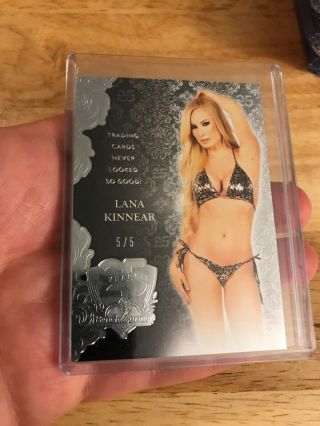2018 Benchwarmer 25th Premium Base Card Silver Lana Kinnear 5/5