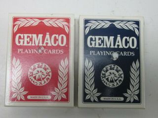 Gemaco Poker Playing Cards From Atlantic City Casino - 2 Decks With Holes,