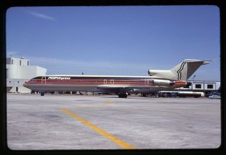 People Express Boeing 727 - 200 N580pe 35mm Kodachrome Aircraft Slide