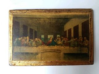 Last Supper Plaque Made In Italy Gold Florentine