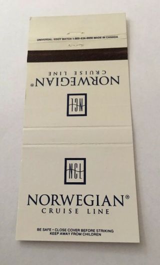 Vintage Matchbook Cover Matchcover Norwegian Cruise Ship Line