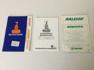 Vintage Raleigh Owners Handbook Care For Your Cycle Vintage 1970/80 
