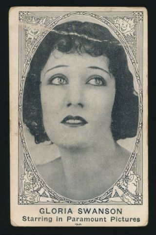 1921 E123 American Caramel (series 80) Movie Actors - 78 Gloria Swanson