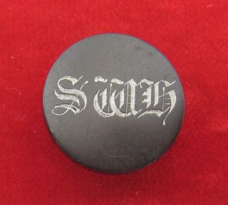 South Wold Hunt Black Vulcanite Button
