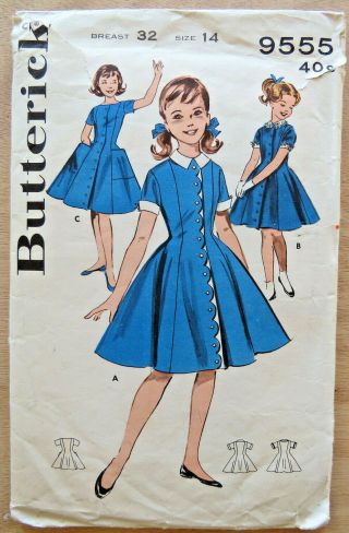 Butterick 9555 1950s Girl 