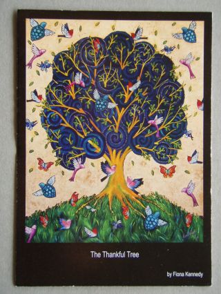 The Thankful Tree Fiona Kennedy Project Thankful Ephemera Postcard