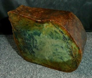 Washington State Timberland Jade Rough,  Almost 3 Pounds,  Translucency