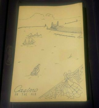 Vintage Casino - In - The - Air Lake Shore Athletic Club Of Chicago Booklet - Menu