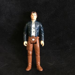 (b67) Star Wars Vintage 1980 Han Solo Authentic Kenner Figure Lfl Hong Kong