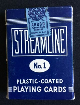 , Streamline No.  1 Deck Of Cards; Arrco Co.  Chicago