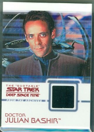 Star Trek Ds 9 Quotable (c 7) Dr Julian Bashir Costume Card