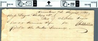 1820 Document Receipt For Furnace Iron Lazell Perkins B12 B
