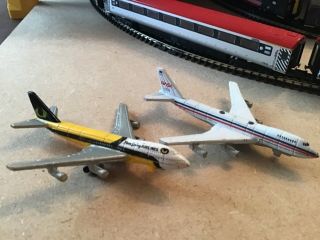 GALOOB MICRO MACHINES BOEING 747 AIRCRAFT - NASA & RUDE ENDING AIRLINES 2