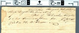 1820 Document Receipt For Furnace Iron Lazell Perkins B12