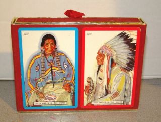 Vintage Great Northern Railway Playing Cards Winold Reiss American Indians