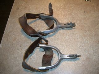 Antique Western Cowboy Spurs From Old Farm
