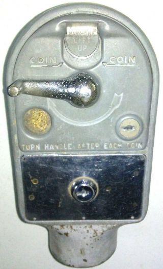 Vintage Rhodes Crank Parking Meter