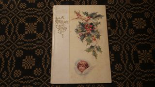 Antique Cupples & Leon Christmas Token Gift Booklet Hard Cover,  Small