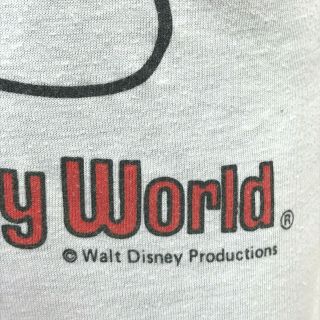 Vintage 1980s Mickey Mouse Raglan T Shirt size S Walt Disney Productions USA S6 3