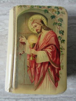Old 1925 Key Of Heaven Prayer Book For Catholics Celluloid Covers