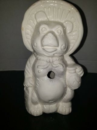 Vintage Tanuki White Benihana Japan Tiki Mug Bear Dog Racoon Hawaiian Ceramic