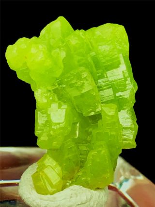 3.  8g Beautifu Natural Green Pyromorphite Crystal Cluster Rare Mineral Specimens 4