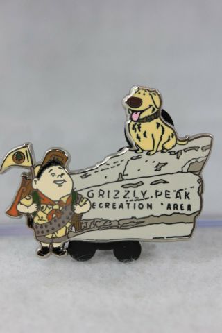 Disney Dlr Reveal Conceal Pin Grizzly Peak Recreation Area Up Pixar Russell Dug