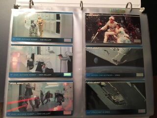1994 Topps Finest - Widevision - Star Wars A Hope - Complete Card Set Of 120