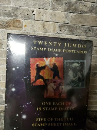 2008 USPS Star Wars 20 - Limited Edition Jumbo Stamp Image Postcards & 2