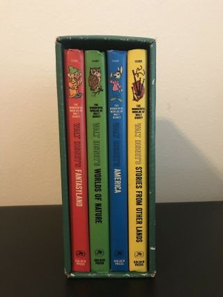 The Wonderful World Of Walt Disney 1965 Vintage 4 Book Set By Golden Press