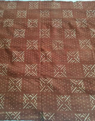 Authentic African Handwoven Mud Cloth From Mali Size 66 " X 43.  5 "