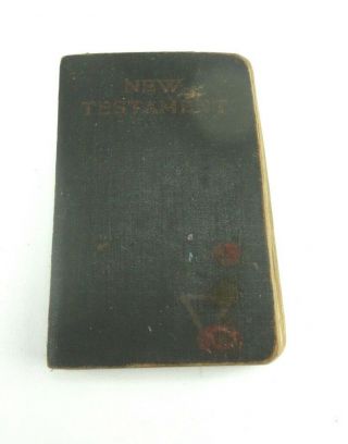Testament 1918 American Bible Vintage Pocket Size - 2.  5 " X 3.  75 " X 0.  6 "